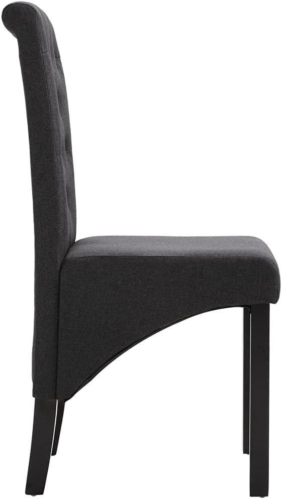 Dining Chairs 6 pcs,Executive Office Chair,High Back Chair, Leisure Chair,Club Sofa Chair, Bar Chairs,Living Room, Dining Room, Bedroom, Lobby, Reception,Banquet, Dark Gray Fabric