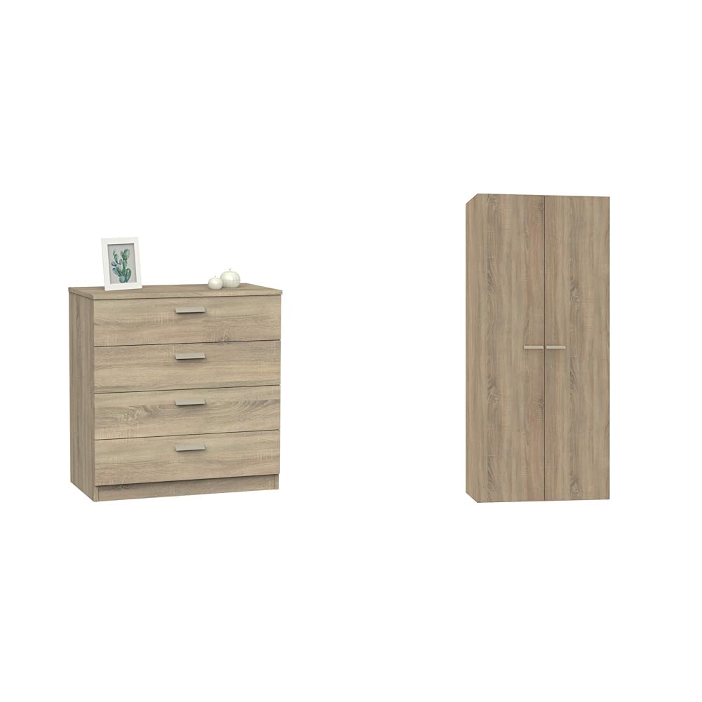 Muebles Pitarch Tibet cómoda y armario roble cambrian para hogar