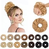 【Haar Dutt Hinweis zu Farbabweichungen】 Durch Bildschirmdarstellung kann es messy bun zu leichten Farbunterschieden kommen. Wir empfehlen, den Menschenhaar-Dutt am besten mit einer Ihrer Haarsträhnen im Tageslicht zu vergleichen. Hilfe gewünscht? Chatten Sie für eine individuelle Farbberatung!