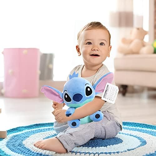 BJPERFMS Stitch Plush 20cm Stitch Plush Soft Toy Blue Stitch Plushie Stuffed Doll Lilo and Stitch Collectable Birthday Toys Gifts Home Decoration for Boys Girls Kids Suitable for all Ages