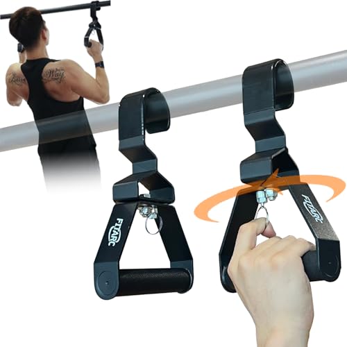 Fitarc Neutral Grip Pull Up Handles Wrist Shoulder Elbow Friendly 12 Angle Adjustable Lat Pulldown Handle Rowing Grips 2Pcs Patented