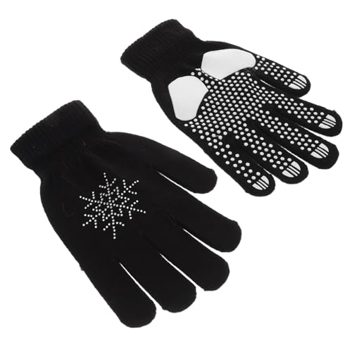 Abaodam Winterliche Skihandschuhe Für Erwachsene rutschfest Mit Strasssteinen Für Eiskunstlauf Und Outdoor-aktivitäten Jahre Bis Erwachsene