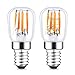 Maxsure E14 LED Kühlschranklampe, E14 LED Warmweiß, 2.5W Ersatz für 25W Halogenlampen, 260 Lumen, 2700K, Wasserdicht, glühbirne e14 für salzlampe, Nähmaschinen, Dunstabzugshauben - 2er Pack