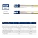 Cable Matters Plenum Rated Duplex OS2 Single Mode Fiber Optic Patch Cable - 2m / 6.6ft, LC to LC UPC 9/125 OFNP OS2 Fiber Optic Cable
