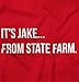 It's Jake Funny Pop Culture Quote Graphic T Shirt Men or Women Red