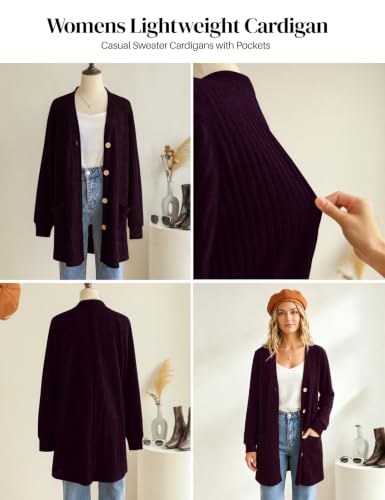 Image of MONNURO Plus Size Cardigan for Women Lightweight Open Front with Pockets