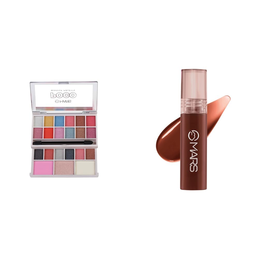 MARS Poco Face Makeup and eyeshadow Palette with Slider Case MARS OBSESSEED Lip Gloss 3.5 ml 08-GLOSS GETTER-image-38