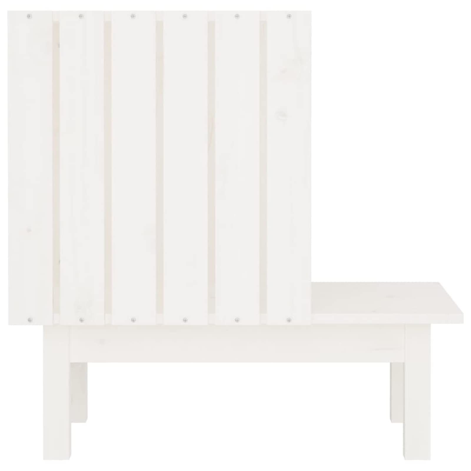 Brokky Casetta per Gatti Bianca 60x36x60 cm in Legno Massello di Pino,Casetta per Gatti in Legno, Cuccia da Esterno Casa per Gatti