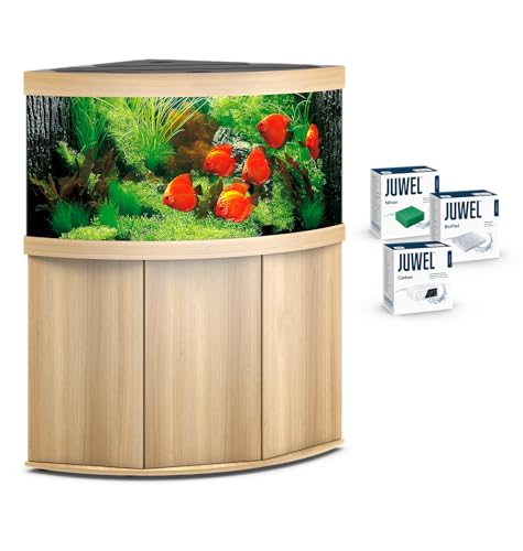 JUWEL Aquarium - Trigon 350 Kombination helles Holz Premium-Bundle