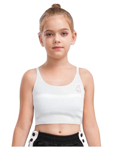 Kids Girls Training Bra Seamless Sports Bra Teens Adjustable Straps Seamless Puberty Bralettes Underwear