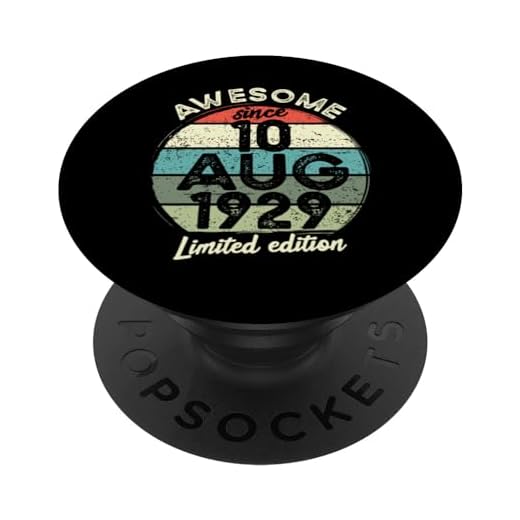 10 agosto 1929 95 cumpleaños 95 años [year] Cumpleaños PopSockets PopGrip Intercambiable