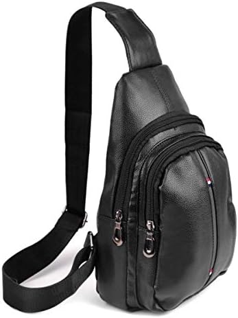WESTEND Crossbody Leather Sling Bag Backpack with Adjustable Strap