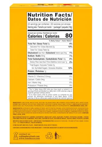Image of Bauducco Choco Biscuit S'mores Kit - Individually Wrapped Packs with Chocolate Biscuits and Marshmallows for Easy S'mores Making,(20 Count) 16.9 Ounce (Pack of 8)