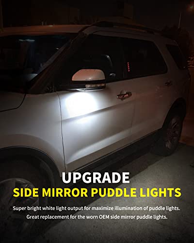 Luces LED para espejos laterales Ford F150 y más, par de 2 miniatura 6