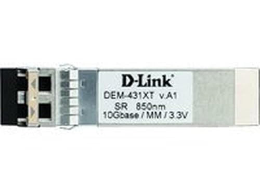 D-Link DEM‑431XT SFP+ Transceiver (unterstützt 10 Gbit/s Ethernet)