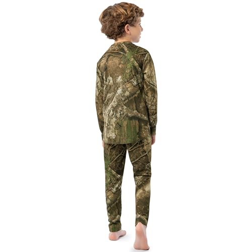 Indera Kids Realtree APX Pattern Camo Thermals Base Layer Set, Realtree APX Pattern2