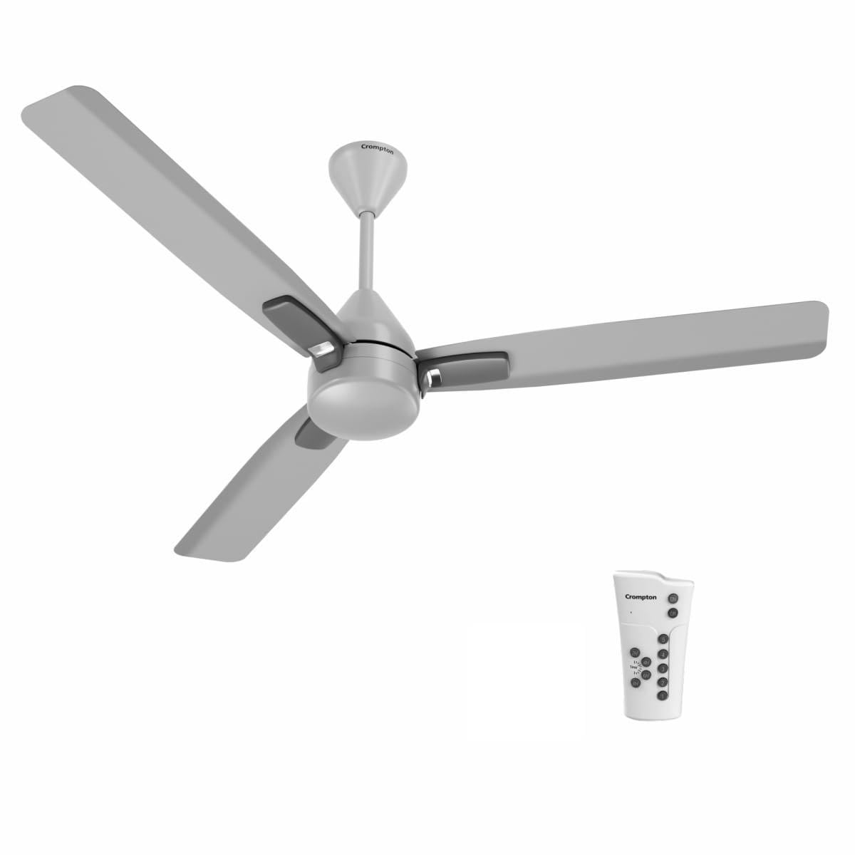 Crompton Energion Caelum 1200mm BLDC Ceiling Fan | Remote & Regulator Control | BEE 5 Star Rated Energy Efficient | 4 Year Manufacturer's Warranty on Motor | Metallic Grey-image-46