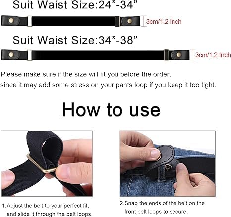 Finaxo Buckle Free Elastic Invisible Belt for Women Jeans/Dresses, Ladies Belt for Jeans, Adjustable Belt for Women Jeans, Buckle-Free Invisible Elastic, Adjustable And Invisible Stretch belt.