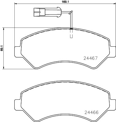P 23 109 BREMBO Prime 23760 Kit pastiglie freni senza contatto segnalazione usura | AUTODOC prezzo e recensioni
