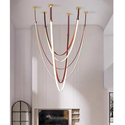 Prtser 001 Chandeliers For High Ceilings Duplex Building Large Chandelier Living Room Villa Modern Minimalist Staircase Chandelier cover
