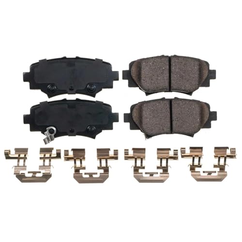Image of PowerStop Rear Brake Pads for Mazda 3 2014-18 | Mazda 3 Sport 2014-16 - Z17 Ceramic Brake Pads with Installation Hardware, 17-1729