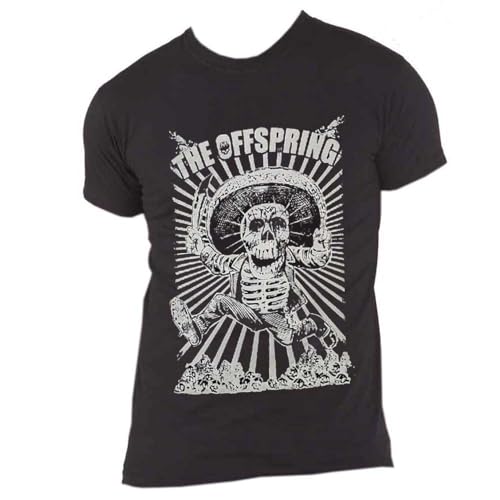 T-shirt The Offspring imprimé Jumping Skeleton logo authentique - 4