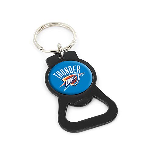 Aminco NBA Oklahoma City Thunder Black Bottle Opener Keychain