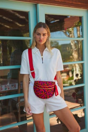 Image of FEIBOON Spacious Nylon Crossbody Bag Bum Bag Handbags Wallets Purses Trendy Shoulder Bag for Women