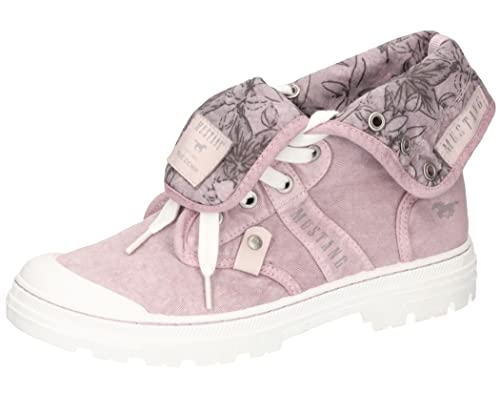 MUSTANG Damen Canvas Stiefelette Lila, Schuhgröße:EUR 41