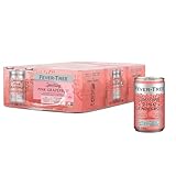 Fever-Tree Sparkling Pink Grapefruit - Premium Quality Mixer - Refreshing Beverage for Cocktails & Mocktails. Naturally Sourced Ingredients, No Artificial Sweeteners or Colors - 5.1 Fl Oz Cans - Pack of 24