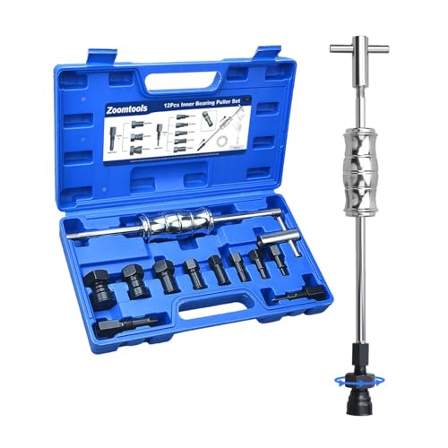 Zoomtools 12/13 TLG 8-32 mm Sackloch-Innenlager-Abzieher-Set mit Gleithammer und erweiterbaren Spannzangen für Auto und Motorrad Zoomtools 12/13 TLG 8-32 mm Sackloch-Innenlager-Abzieher-Set mit Gleithammer und erweiterbaren Spannzangen für Auto und Motorrad