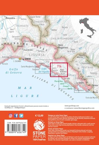 Passo Del Bracco - Sestri Levante - Moneglia. Carta Escursionistica 1:25.000 - 4