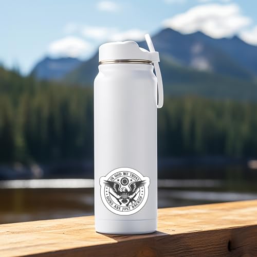 Image of in God We Trust G*UNS are Just for Backup Sarcastic 5-Inch Vinyl Decal Sticker for Laptops, Water Bottles, Cars, Notebooks, and More - Durable, Waterproof, Weather-Resistant, Easy to Apply