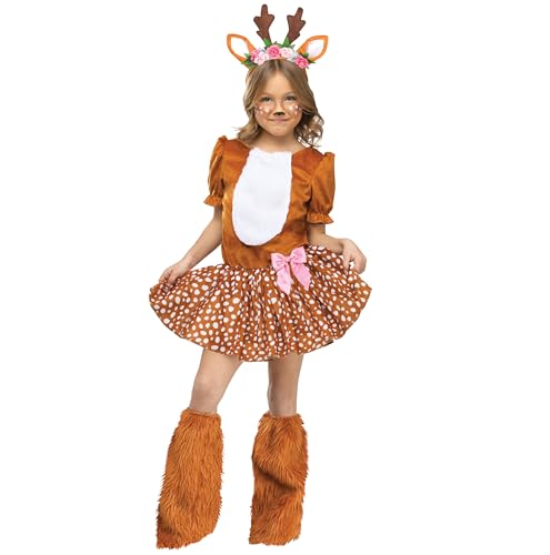 Fun World Girls Oh Deer Child Costume, Medium