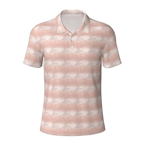 Polo respirant homme fini la transpiration au bureau avec l'imprimé or rose