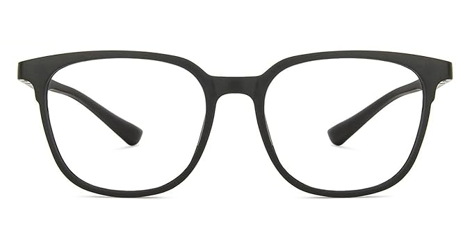 LENSKART BLU | Zero Power Blue Cut Computer Glasses | Anti Glare, Lightweight & Blocks Harmful Rays | UV Protection Specs | Men & Women | Large | LB E13740