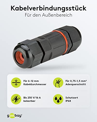 Goobay IP68 Cable Connector 7.5 cm - Image 2
