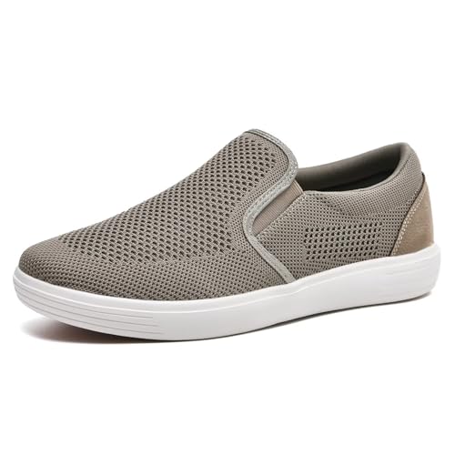 TIOSEBON Men's Mesh Slip on Walking Shoes-Comfortable Drving Loafer Fashion Sneaker
