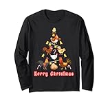 Photo Gallery maglietta merry christmas chicken xmas tree holidays maglia a manica Photo Gallery maglietta merry christmas chicken xmas tree holidays maglia a manica