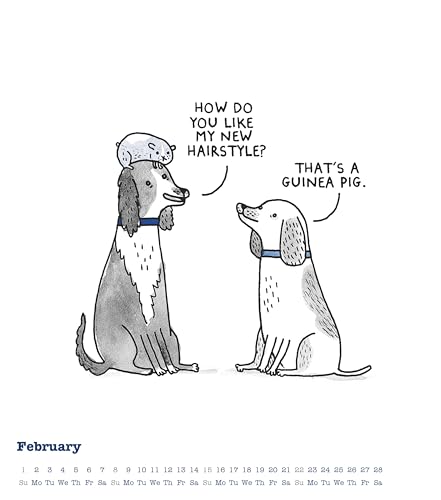 Alpha Edition - A Cat’s Life & A Dog’s Life 2026 – Wendekalender 30×30 cm (30×60 geöffnet) mit Katzen- & Hunde-Cartoons, humorvoller Wandkalender für Tierfreunde mit Illustrationen von Gemma Correll