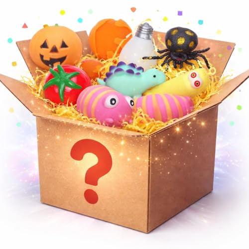 Image of GLAN Mystery Box Stress Relief Toys for Gifting Surprising Toys for Kids Playing Multicolor (20Pcs Mystery Box Toys)