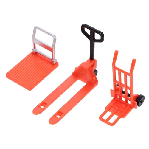 Didiseaon Mini Riproduzione Carrello Piattaforma Carrucola Manuale Modellini Strumenti Costruzione Mini Attrezzi Spostamento