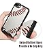 MYTURTLE Sports Fan Series, Baseball Case Designed for iPod Touch 7th 6th 5th Generation, Rugged Hybrid Shockproof Nonslip Cover, Realistic 3D Touch Textured Surface