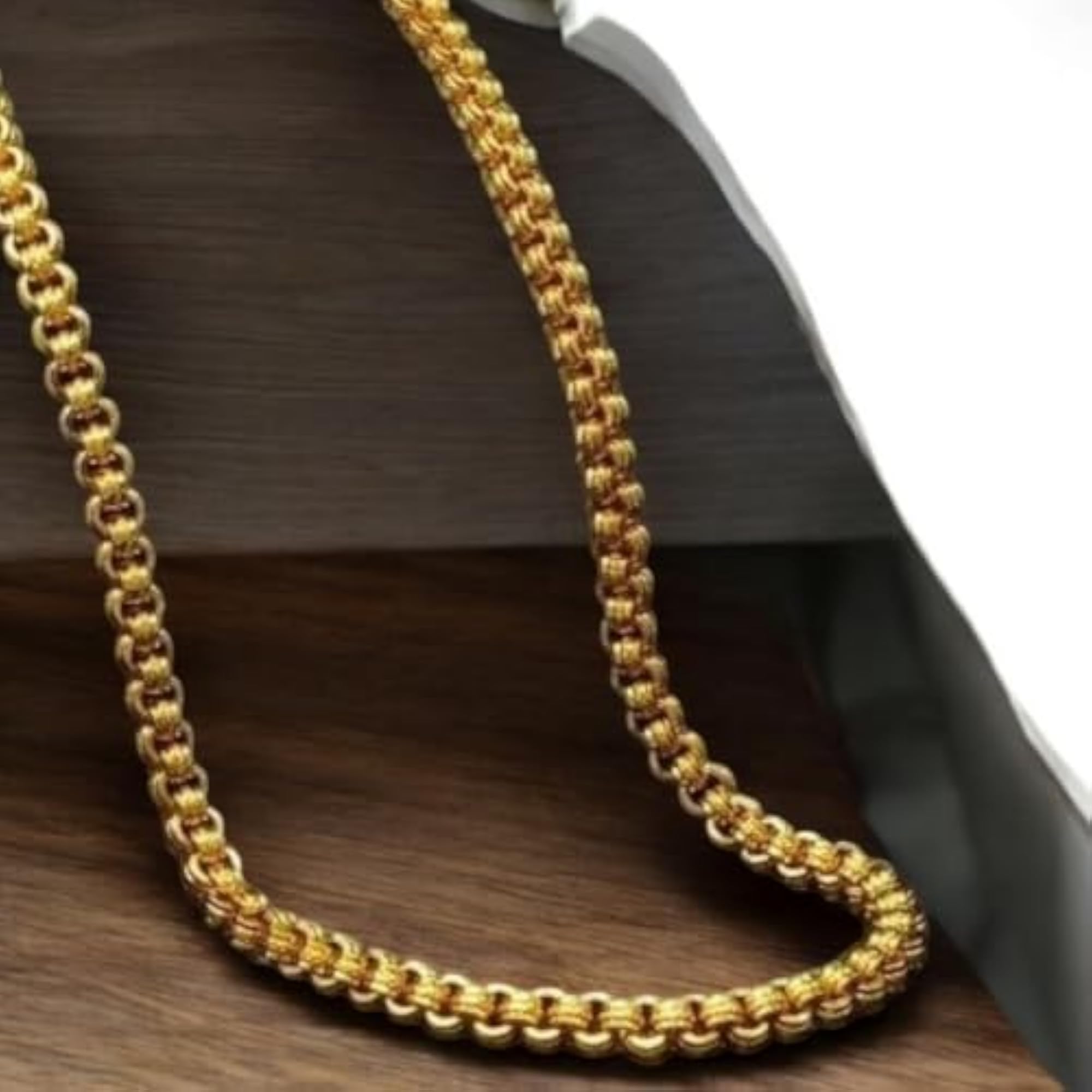 Traditional 1 Gram-Plated Chain, 24 Inch