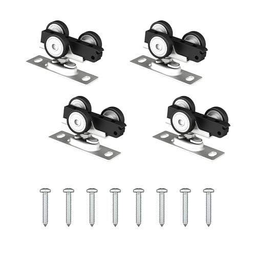 SongYung 4 PCS Bypass Door Track Roller Kit, Sliding Wardrobe