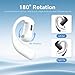 Xmenha Single Bluetooth Phone Earpiece Earbud One Ear Piece Open Ear Bud Air Bone Conduction Earbud Earless Out of Ear Headphones Bluetooth Wireless Headsets with Microphone Earhook for Work
