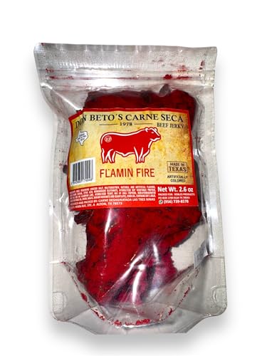 Don Beto's Flamin Fire Beef Jerky, Texas Made, 2.6 oz