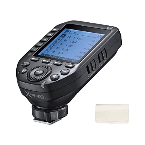 Godox XProII-C Drahtloser Blitzauslöser für Canon Kamera, 1/8000s HSS TTL Convert-Manuelle TCM-Funktion Großer LCD-Bildschirm Blitzsender Kompatibel mit Canon R5 R6 5D 6D Cover