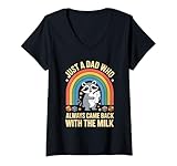 Photo Gallery donna divertente just a dad who always back - camicia racoon maglietta con collo a v Photo Gallery donna divertente just a dad who always back - camicia racoon maglietta con collo a v