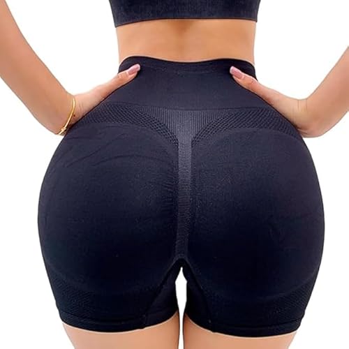 Kit 3 Shorts levanta BumBum para mulheres cintura alta controle de barriga modelador corpo corrida p